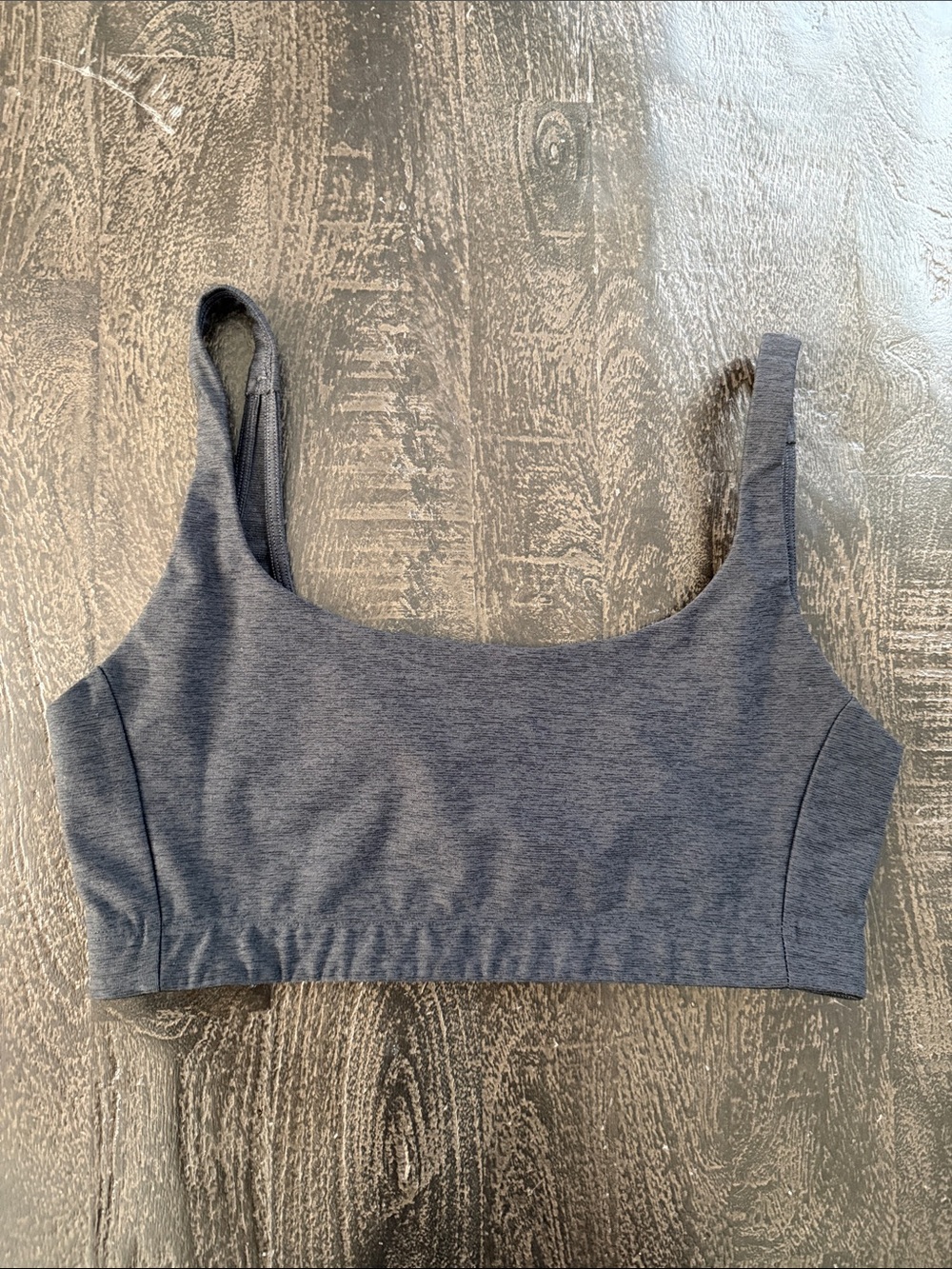 Outdoor Voices Charcoal Gray Seamless Sports Bralette